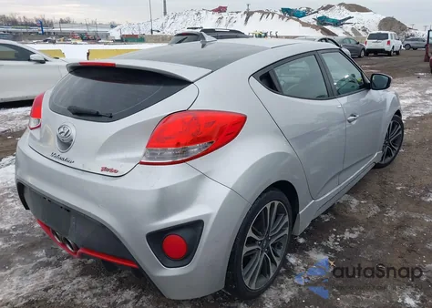 2016 Hyundai Veloster Turbo из США, поврежденный, VIN KMHTC6AE6GU250049